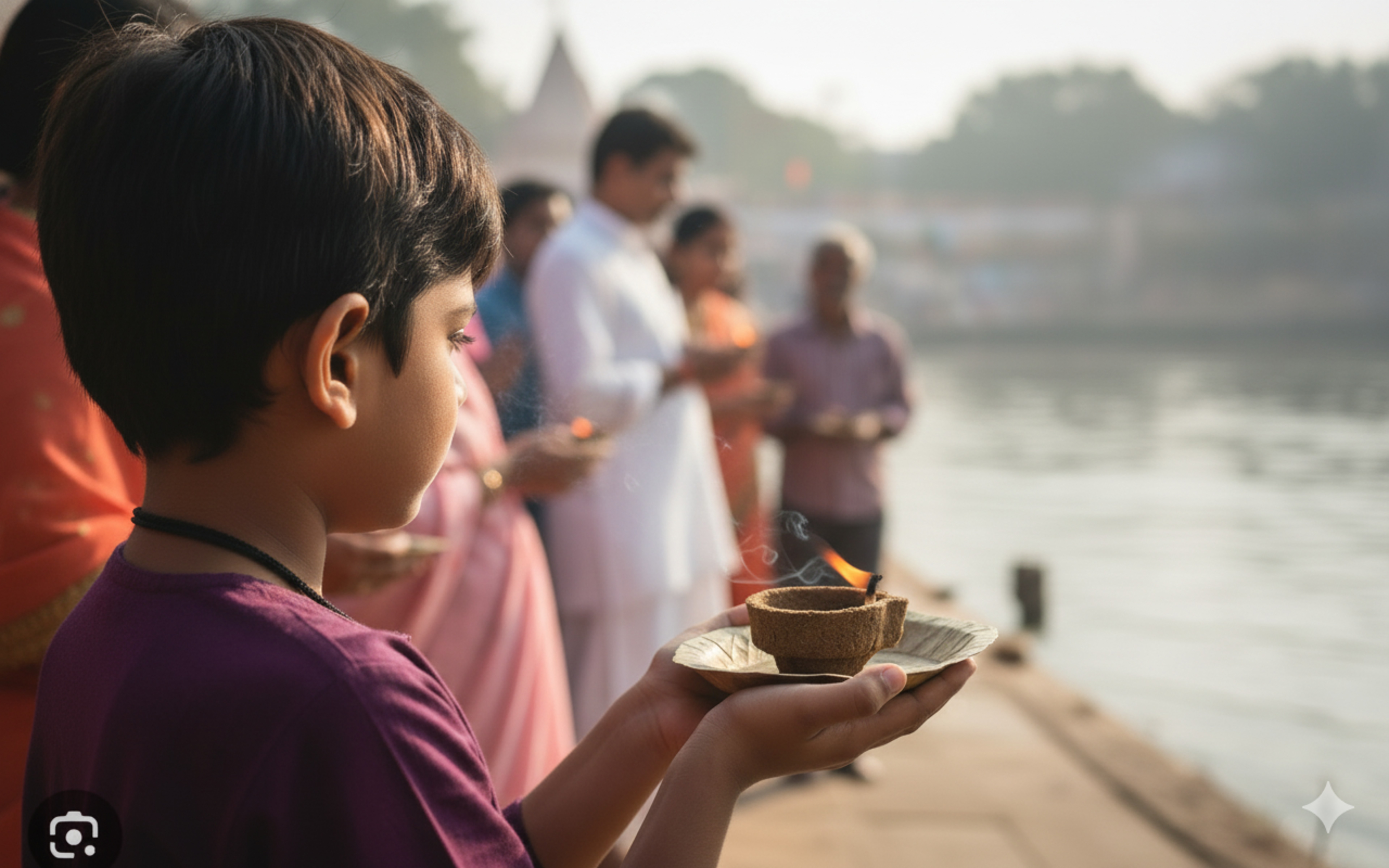 A collection of handmade Panchagavya Vilakku lamps, showing slight variations.